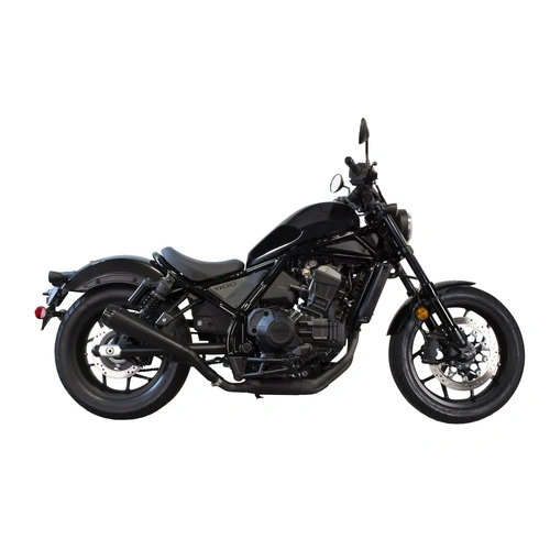 Two Brothers Racing Carbon Tip Slip-On for Honda CMX1100 '21-23 (Standard Mount) - Black