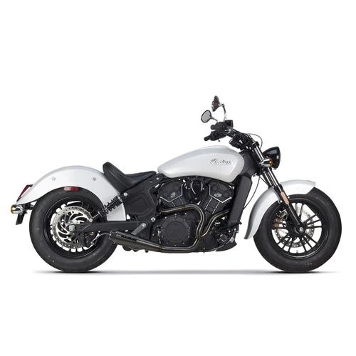 Two Brothers Racing Carbon Tip Full System for Indian Scout '15-23, Victory Octane - Black