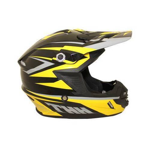 THH TX-15 Slipstream Helmet - Black/Yellow/Grey