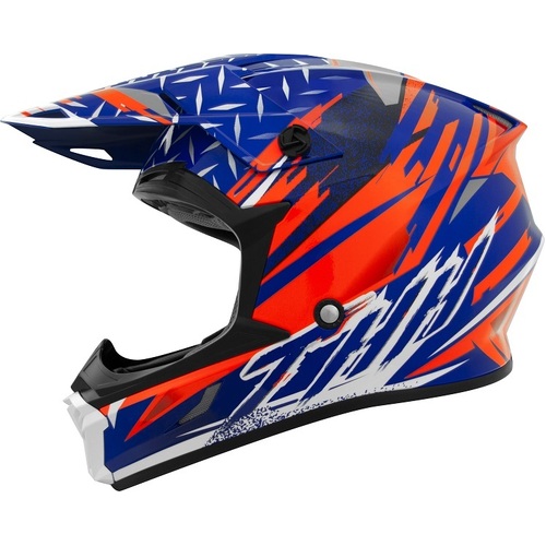 THH T710X Assault Blue Orange Helmet - SKU:THH129BUOR3