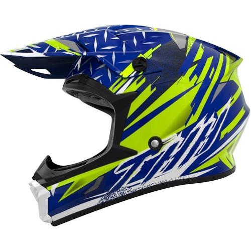 THH Youth T710X Assault Matte Blue Yellow Helmet - Unisex - X-Large - Youth - Blue/Yellow - SKU:THH129MBUYEY6