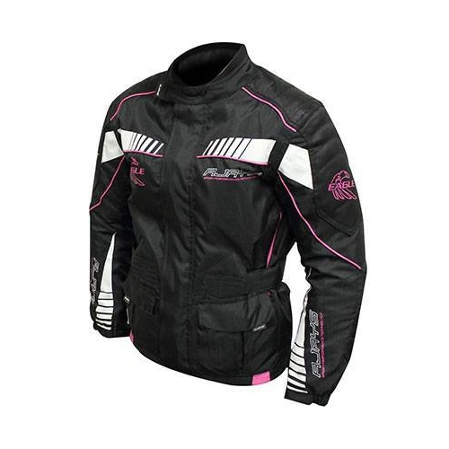 Rjays Youth Eagle Black White Pink Jacket - White - Small - Youth  - SKU:TJ0013BKPKYS