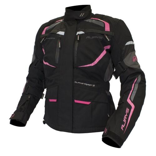 Rjays Voyager V Ladies Black Pink Jacket - Women Specific - Large - Adult - Black/Pink - SKU:TJ0022BKPKDL