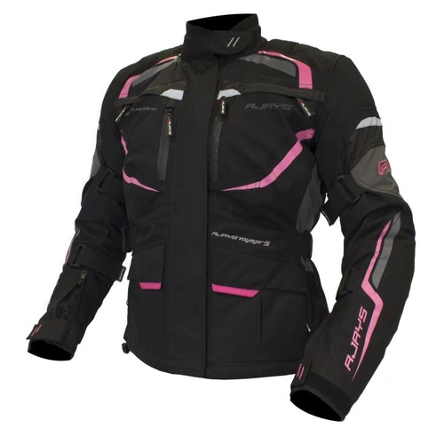 Rjays Voyager V Womens Jacket - Black/Pink - XL - SKU:TJ0022BKPKDXL