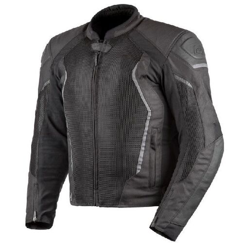 Rjays Sector Black Grey Textile Jacket - Unisex - Small - Adult - Black/Grey - SKU:TJ0037BG03