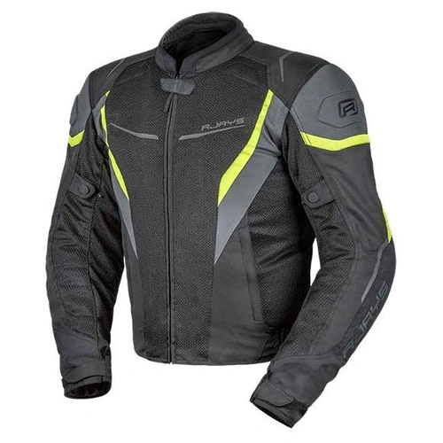 Rjays Swift III Black Grey Fluro Yellow Jacket - Unisex - Small - Adult - Black/Grey/Fluro Yellow - SKU:TJ0048BGY03