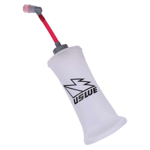 USWE Ultraflask With Straw And Phaser Bite Valve - White/Red - 0.5L - SKU:US101217