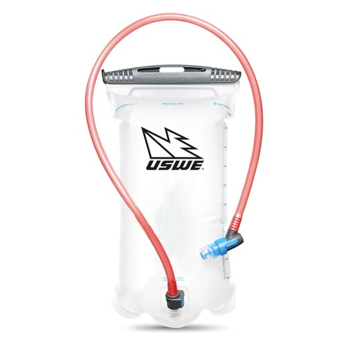 USWE Elite Hydration Bladder With Plug-N-Play Coupling - Red/Clear - 1L - SKU:US101219