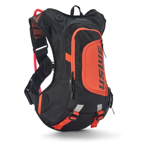 USWE Raw Dirt Biking Hydration Pack - Black/Orange - 12L