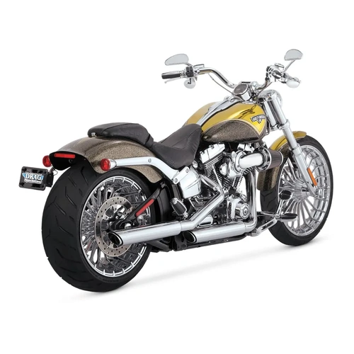Vance & Hines Twin Slash 3In Slip-Ons Pcx Chrome Softail 18-22 (Exc Fxfb/Flde/Flhc-All) (Was V16875)