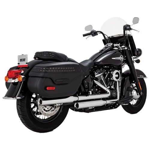 Vance & Hines Eliminator 300 S/O Chrome Softail 18-20 (Fits: Heritage + Delux)