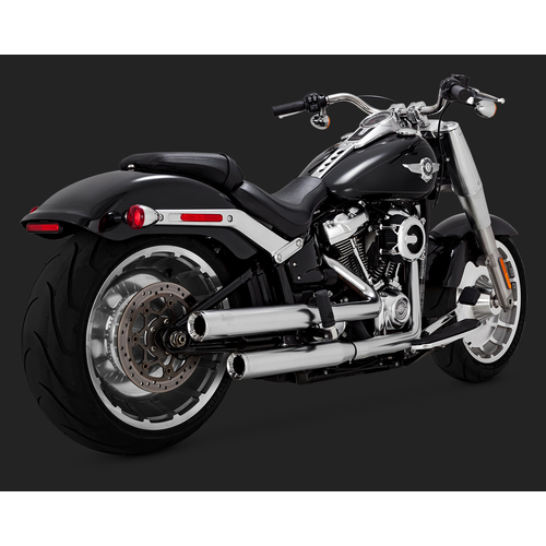 V&H ELIMINATOR 300 S/O *SATIN* CHROME SOFTAIL 18-20 (EXC FXFB/FLDE/FLHC-ALL) - SKU:V16722