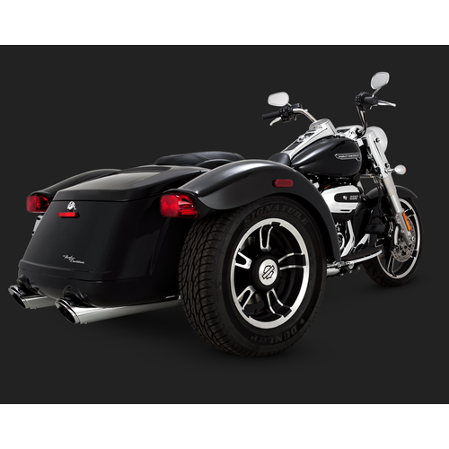 V&H TWIN SLASH SLIP ONS FREE WHEELER TRIKE 17-20 - SKU:V16796