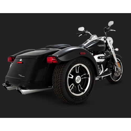 Vance & Hines Twin Slash Slip Ons Free Wheeler Trike 17-20