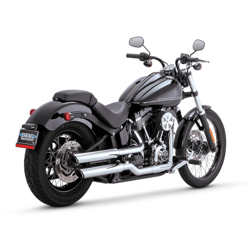 Vance & Hines Twin Slash 3In Slip-On Softail 11-13 Blackline