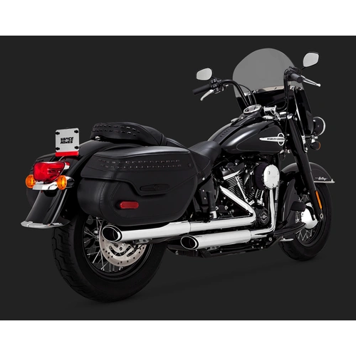 Vance & Hines Twin Slash Chrome Softail 18-20 (Fits: Heritage + Delux)
