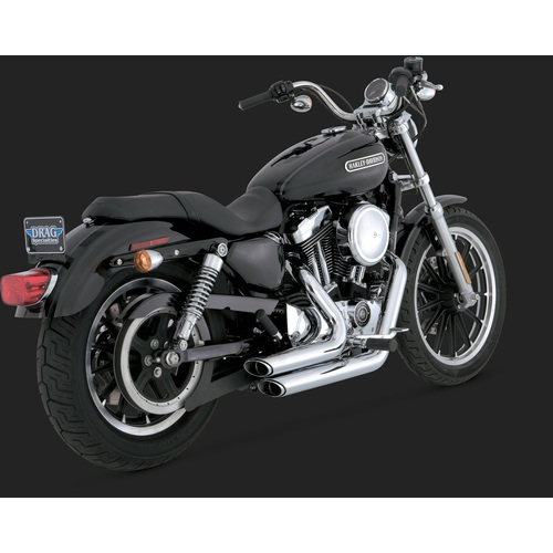 Vance & Hines Shortshot Staggered Sportster Chrome - SKU:V17219