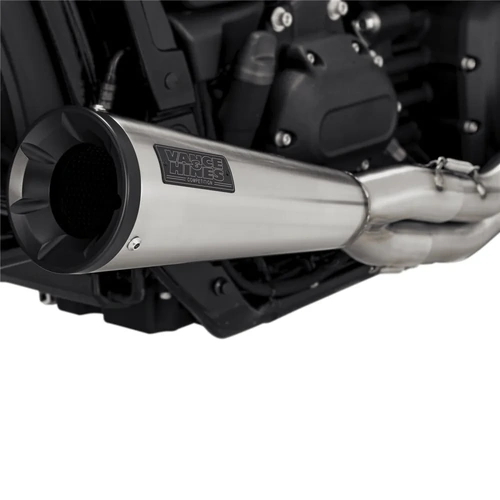 Vance & Hines 2-1 Upsweep Pcx - Stainless Steel Softail 18-23 ( Fits Fxfb/Fxbb/Flsl/Flde/Fxlr) (Was V27623)