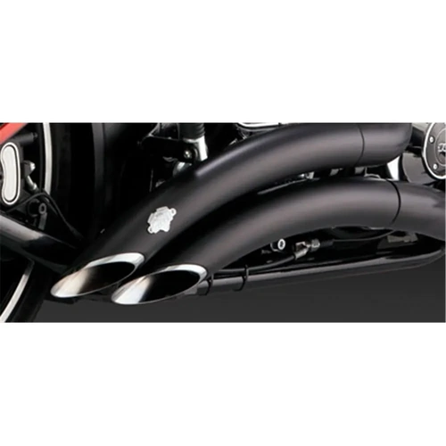 Vance & Hines Big Radius Blk Softail 13-17 Breakout Std/Cvo