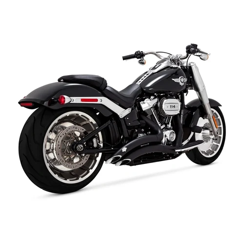 Vance & Hines Pcx Big Radius 2-2 Blk Softail 18-22 (Fits: Fatboy + Breakout + Fxdr) (Was V46075)