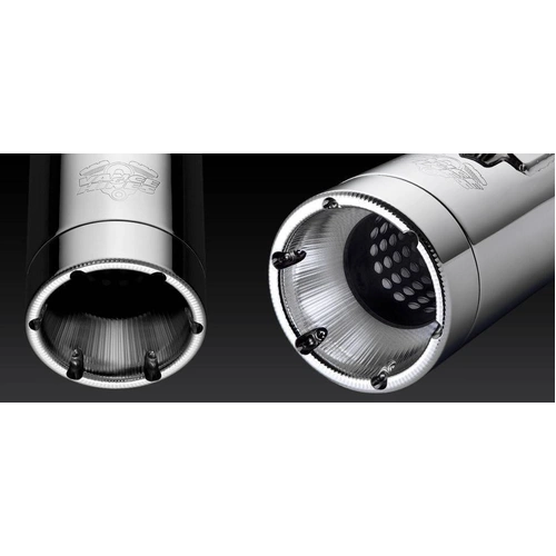 Vance & Hines Vance & Hines Monster Round S/O Blk/Chrome Tip Touring 17-20