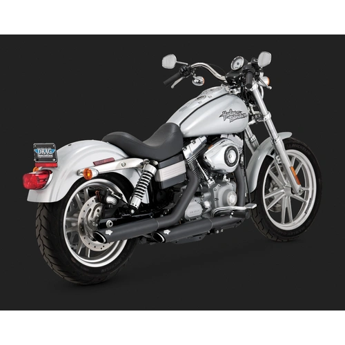 Vance & Hines Twin Slash 3In S/O Blk Dyna 91-16 (Exc Fxdf/2010 Fxdwg)