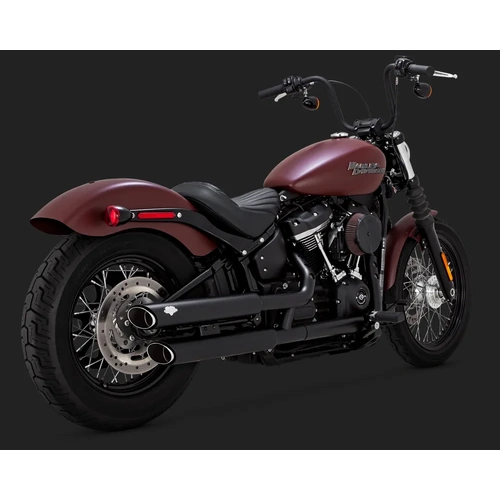 Vance & Hines Twin Slash 3In S/O Blk Softail 18-20 (Exc Fxfb/Flde/Flhc-All)