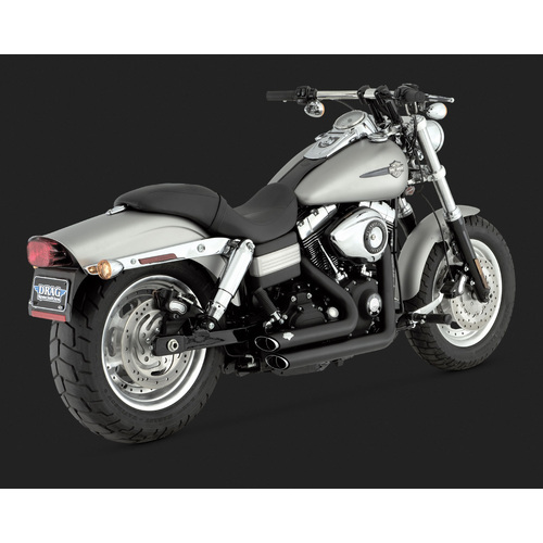 Vance & Hines 2006-2011 Dyna Shortshot Staggered Exhaust System - SKU:V47217