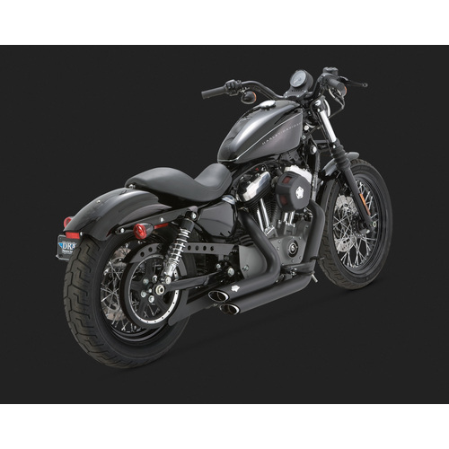 Vance & Hines 2004-2013 Sportster Shortshot Staggered Exhaust System - SKU:V47219