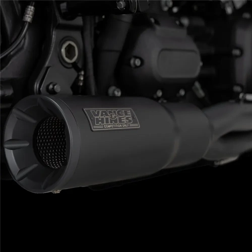 Vance & Hines Pcx Hi-Output 2-1 Stainless Blk Softail 18-22 (Fits Fxfb/Fxbb/Flsl/Flde/Fxlr) (Was V47631)