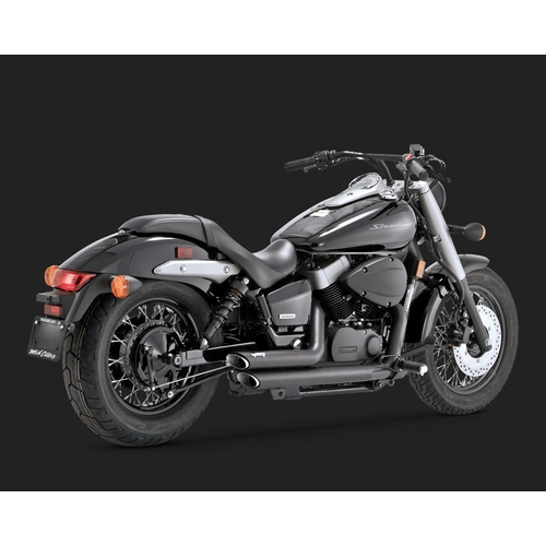 Vance & Hines Shortshots Staggereds BlkHonda Vt750 Aero/Spirit 04-15