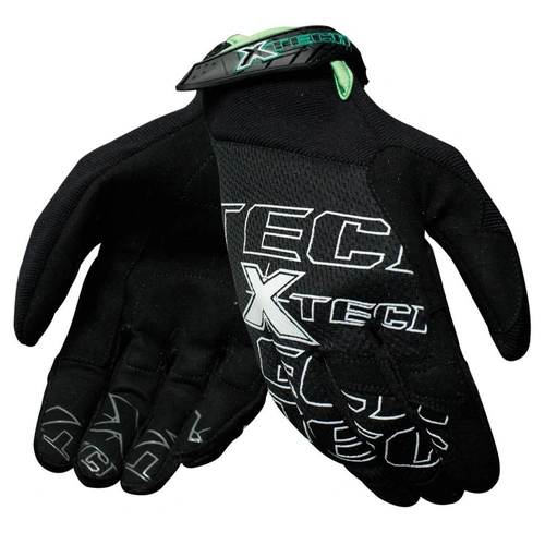 Xtech Battle Mechanics Glove - Black/Green - S - SKU:XTGL002BKGNS