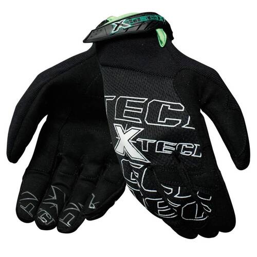 Xtech Battle Mechanics Glove - Unisex - X-Small - Adult  - SKU:XTGL002BKGNXS