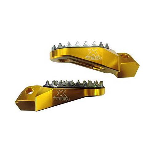 Xtech Suzuki Footpegs - Gold - SKU:XTMFPS012