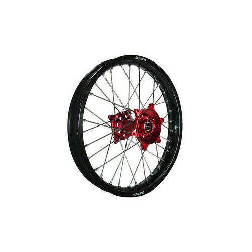 Xtech MX Mini Wheel Front CRF150R 2012 Up Black Rim Red Hub Silver Spokes 19 X 1.40 - SKU:XTMWH111-p