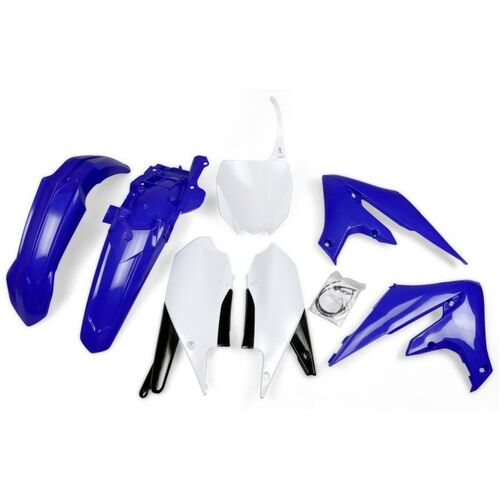 UFO Yamaha Plastics Kit YZ450F 18-19 YZ250F 19 - White 