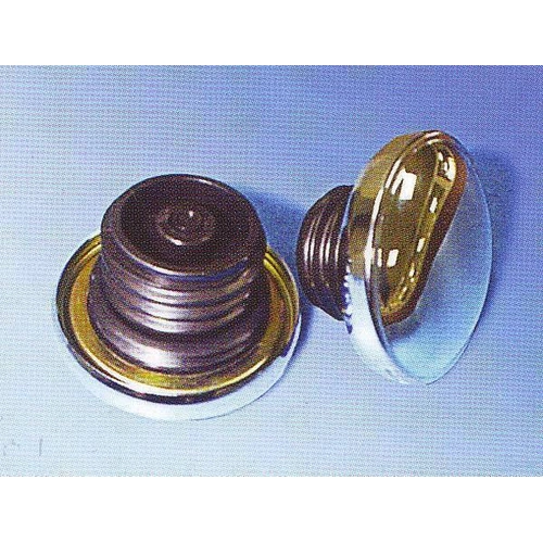 Zodiac Chromed Steel Late Style Threaded Gas Caps
