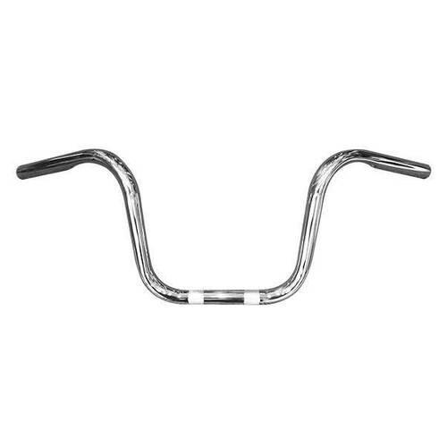 Zodiac Solo Mini Ape Handlebars with indents - Chrome - SKU:Z096346