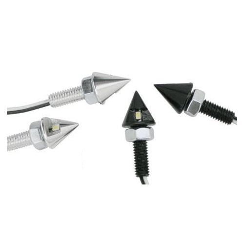 Zodiac Pointed Black LED License Plate Lights