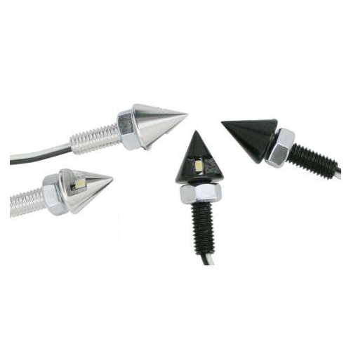 Zodiac Pointed Black LED License Plate Lights