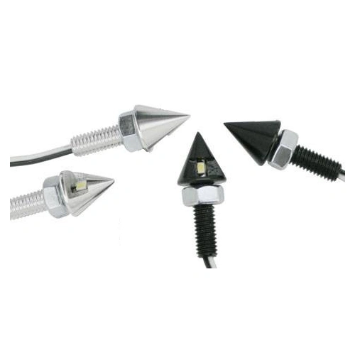 Zodiac Pointed Black LED License Plate Lights