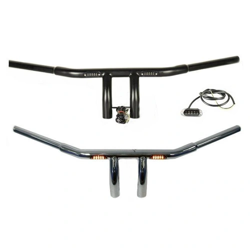 Zodiac 6" 1-1/4" Chrome T-Bars With LED Smoke Indicator
