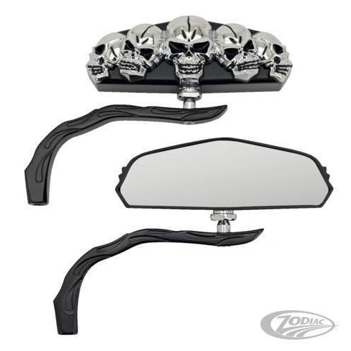 Zodiac Skull Vision Mirror Set - Black