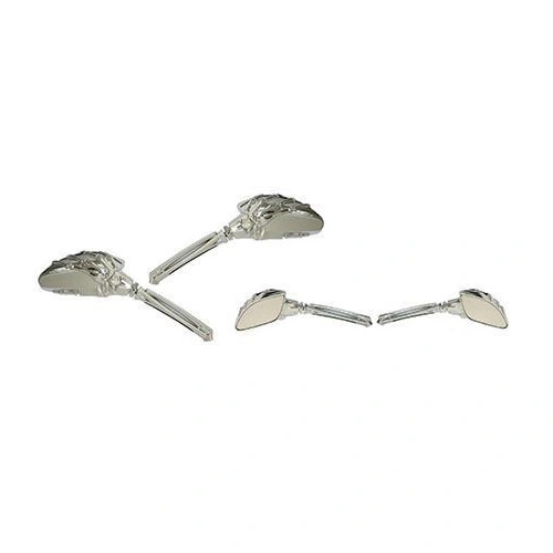 Zodiac Mini Reaper Mirror Set - Chrome