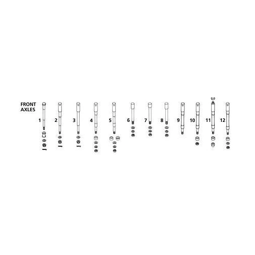 Zodiac Front Axle Kit Fxst 07-