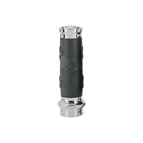 Zodiac 4 Cross Grips - Chrome - SKU:Z351810