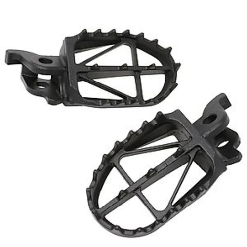 Zeta Ultrawide Footpegs for Beta '22, KTM SX/SX-F/XC '23, EXC/EXC-F '24, Husqvarna '23 - Black - 57mm