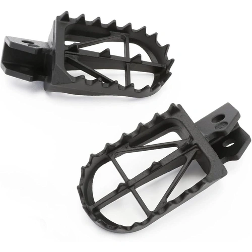 Zeta Wide Footpegs for Suzuki DRZ400R/S/SM, RMX250R/S '91-02, RM125/250 '91-02 - Black - 50mm