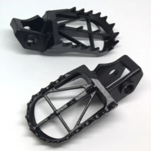 Zeta Wide Footpegs for Serow 225  - Black - 50mm