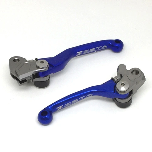 Zeta Pivot Lever Set for KX65/85/112/125/250/250F, RMZ250 '07<, RMZ450 '05< (Forged) - Blue